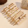 Fashion Double Layer Four Leaf Clover Titanium Steel Bracelet Women Elegant Jewelry Delicate Gift