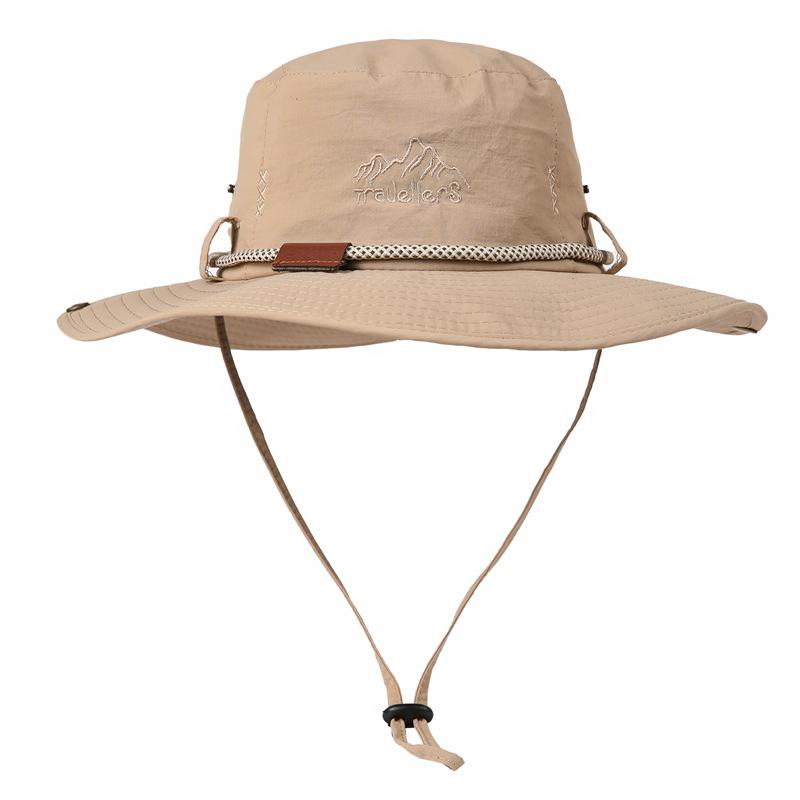 Hiking Bucket Hat Men and Women Summer Sunscreen Tooling Hat Breathable Outdoor Fishing Camping Western Cowboy Hat