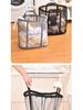 Portable Foldable Wall-Mounted Laundry Hamper: Large Capacity Mesh Basket for Bathroom Storage