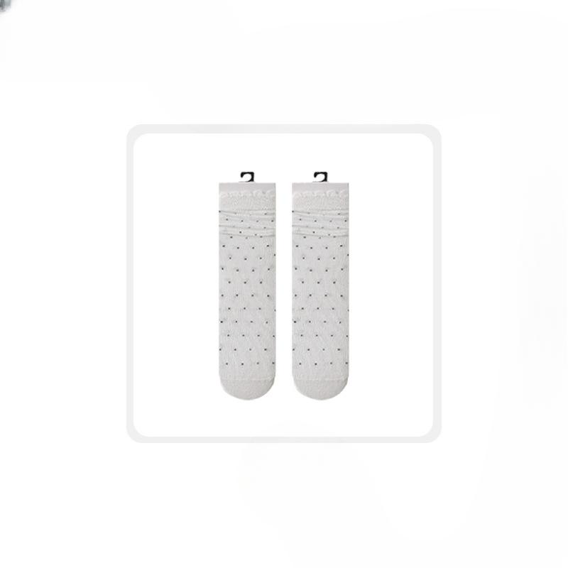 Women's Spring and Autumn Thin Polka Dot Lace Lace Everything Student Tube Cotton Socks