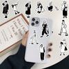 30/60PCS Minimalist Lines For Characters Stickers Car Decorative Case Luggage Handbook Cartoon Desktop Phone Cases DIY Sticker