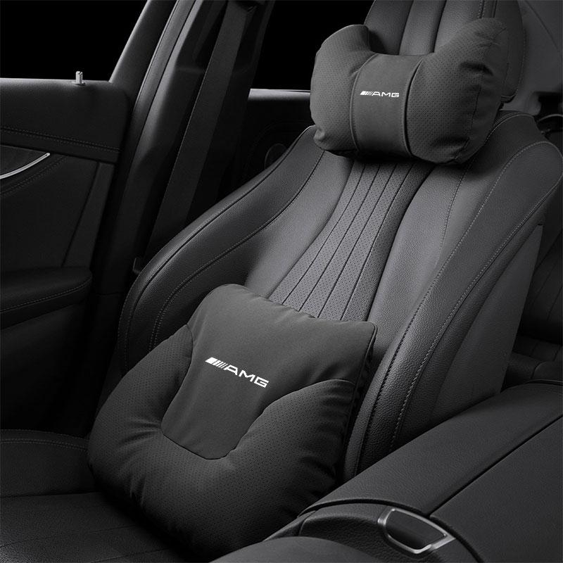AMG Autositz Rückenlehne Kopfstütze Nacken Halswirbelsäule Lendenwirbelsäule Unterstützung für Mercedes Benz A B C E G CLA W211 W203 W204 W210 W124 C260 C30