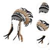 Chief Indian Hat Artificial Feather Headdress Headwear for Fancy Dress Holiday
