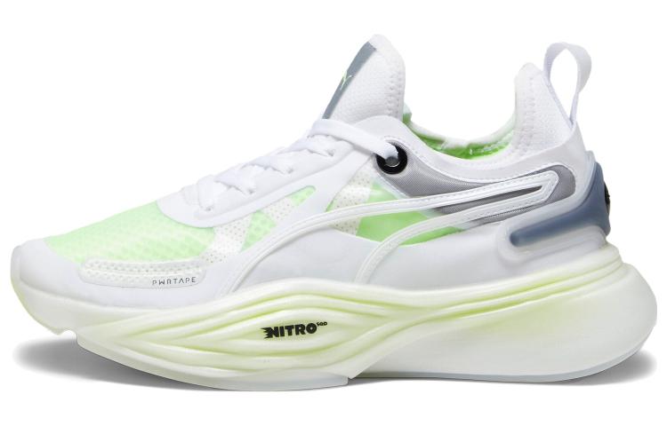 PUMA Pwr Xx Nitro Squared White Speed Green Women s 378688-02 35.5
