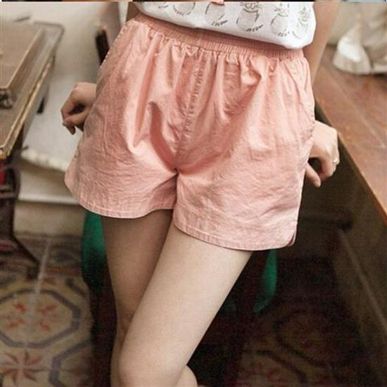 Women's High Waist Cotton Casual Korean Style Wide Leg Shorts - Trendy Summer Sports Hot Pants