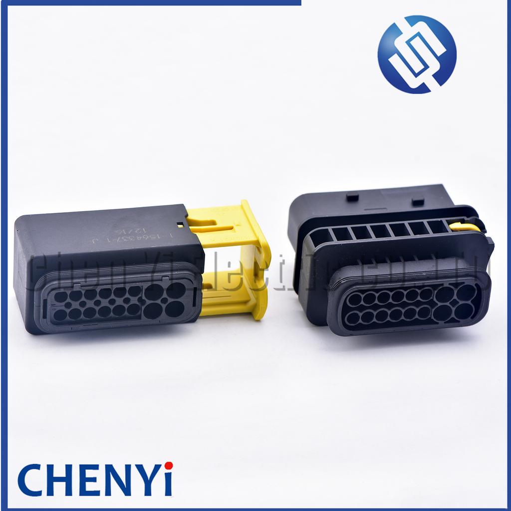 16 Pin Sealed Waterproof Automotive Connectors Wire Harness Plug 1-1564337-1 1-1564528-1 for Scania ELC4 Suspension Ecu