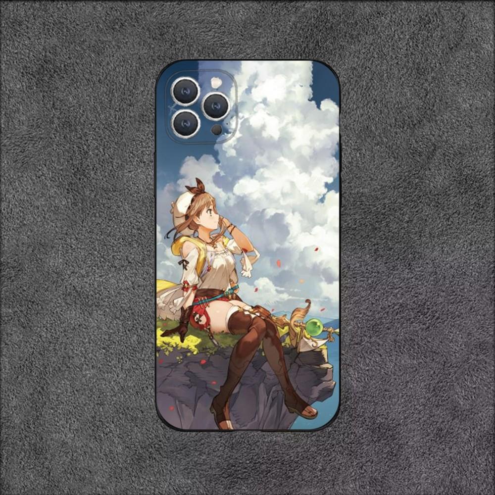 

A-Atelier Ryza Game Phone Case For iPhone 16,15,14,13,12,11,Plus,Pro Max,XS,X,XR,SE,Mini,8,7 Soft Silicone Black Cover iPhone16pro