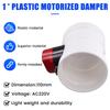 A84E-Attuatore Motorizzato in Plastica Valvola di Non Ritorno in PVC Regolatore di Volume per Condotto d'Aria per Tubo di Ventilazione 220VAC