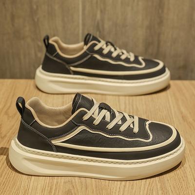 Chunky Platform Skate Shoes for Men Retro Low Top Sneakers Sports Casual Shoes Streetwear Trendy Walking Skateboarding Shoes