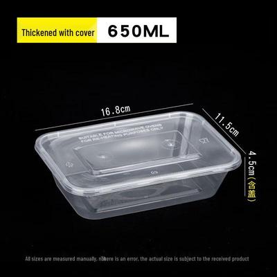 Disposable Rectangular Food Containers with Lid