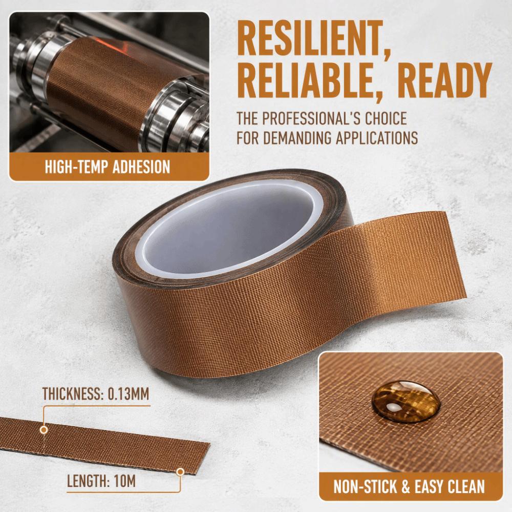 Abrasion Resistant High Temperature Sealing Tape Non-Stick Coated Tape  For Vacuum Sealer