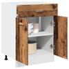 Vidaxl Cabinet With Drawer, Old Wood, 60X46X81.5 Cm