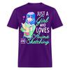 Cute Anime Shirt Just a Girl Who Loves Anime and Sketching Drawing T-shirt S-6XL