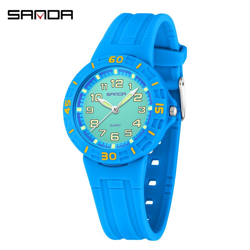 Sanda Unisex Sports Watches: Waterproof, Fluorescent, Energetic Designs for Kids and Lightweight Styles for Students