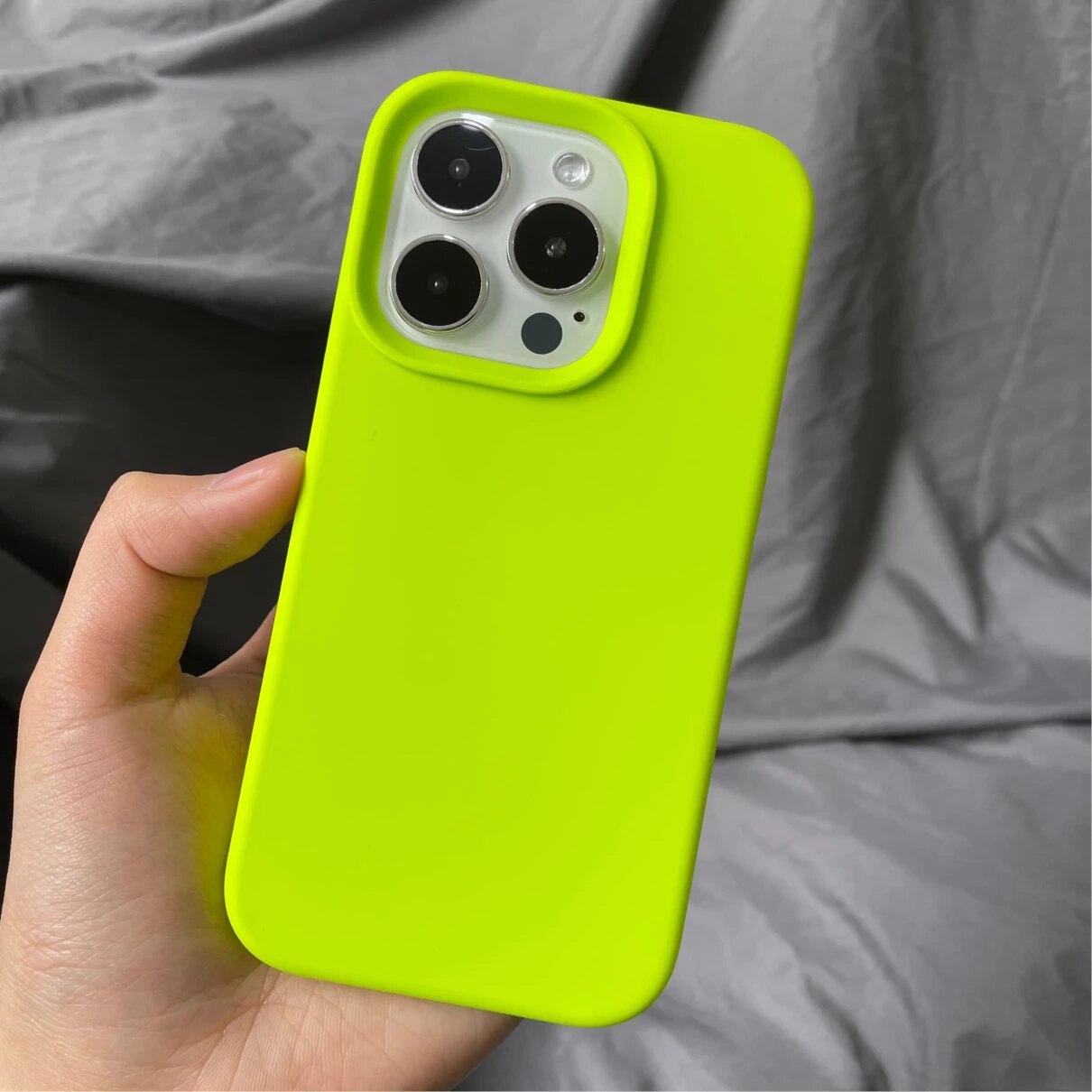 

Роскошный силиконовый чехол для Apple IPhone 15. Чехлы Оригинальный полный защитный чехол для телефона IPhone 11 12 13 14 Pro Max XR XS X противоударный чехол For iPhone 14 Pro зелёный