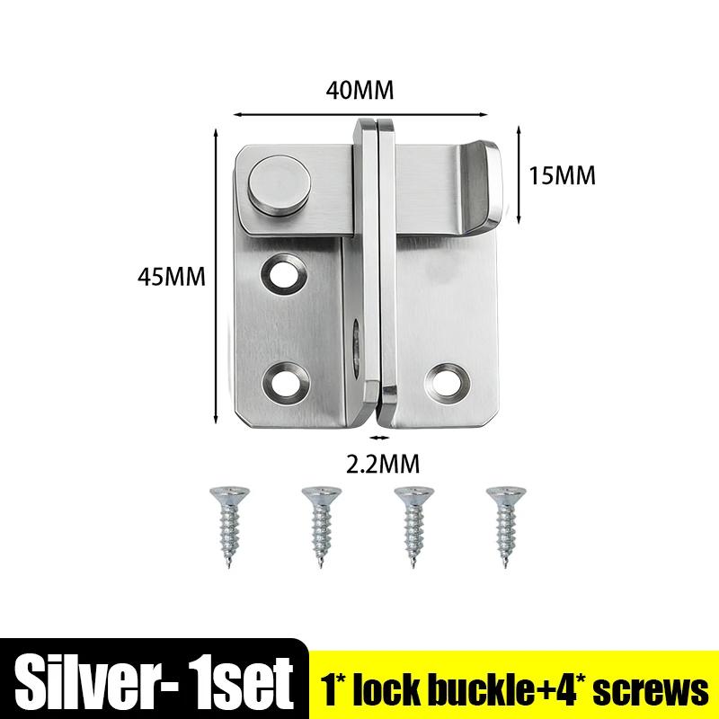 

Stainless Steel Gate Latches With Screw Heavy Duty Safety Slide Bolt Latch Hasps For Barn Cabinet Door Window Hardware Supplies