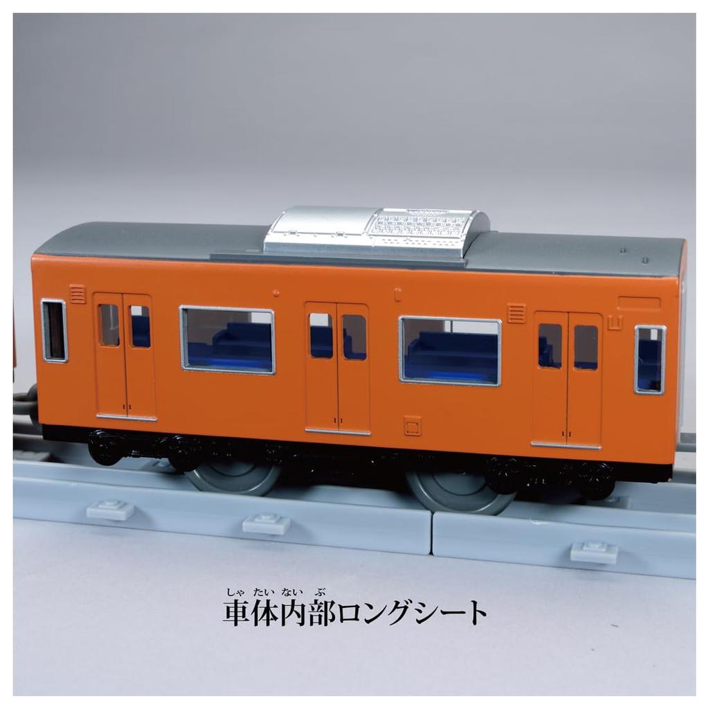 Takara Tomy Plarail Real Class 201 Series Commuter Train West (JR Orange)