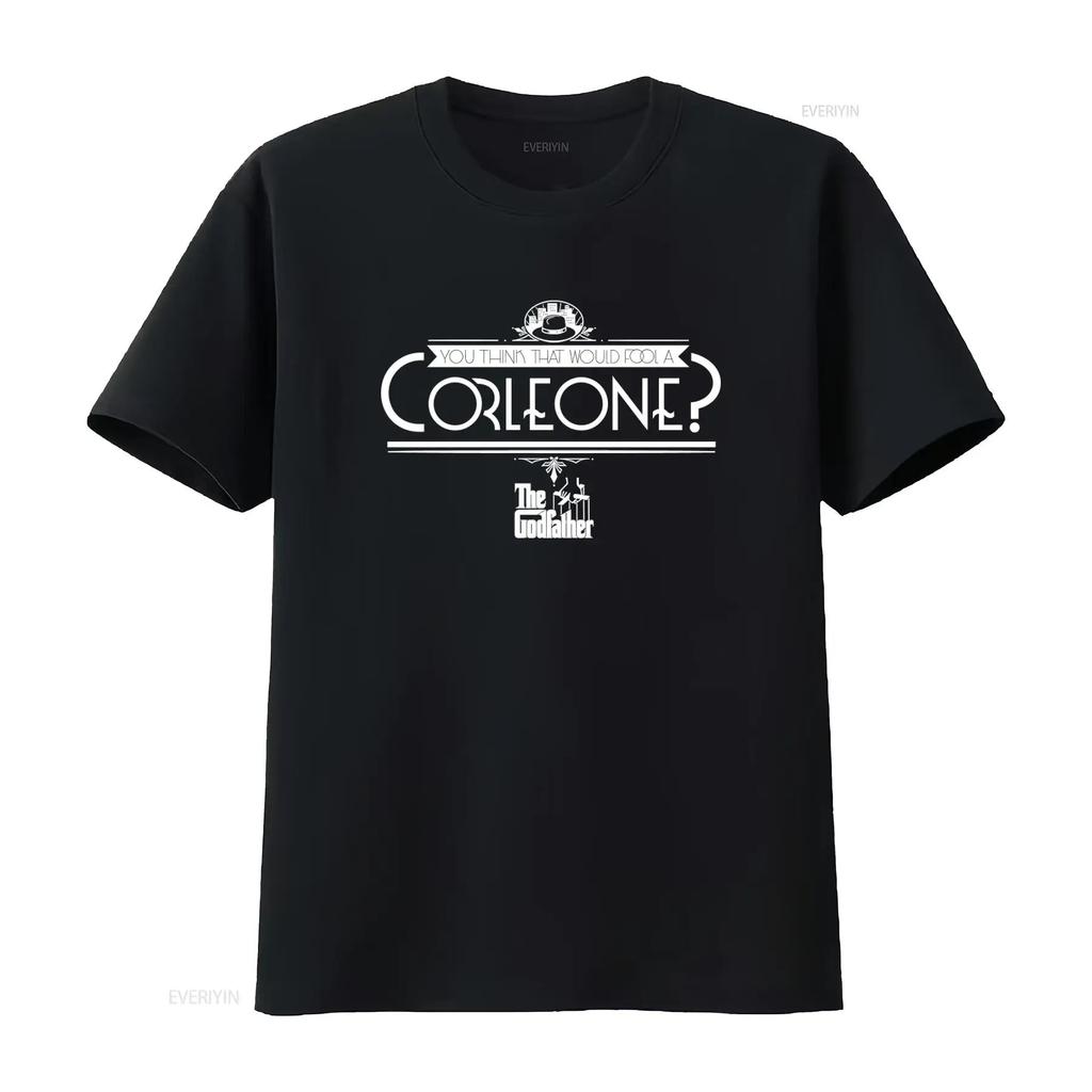 Godfather Fool A Corleone Movie T Shirt Classic Film Design for Lovers Vintage Washed Stretched Soft Unisex Fashion