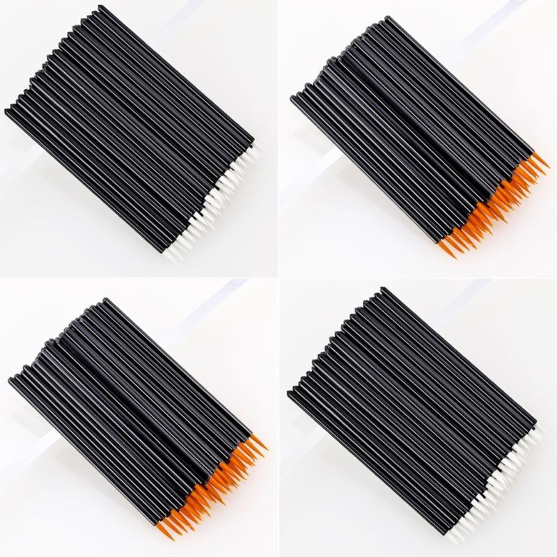 50 Pieces Disposable Eyeliner Brushes Lipstick Brush Eyeshadow Brush Eyeliner Applicator Makeup Tool Eyeliner Sticks