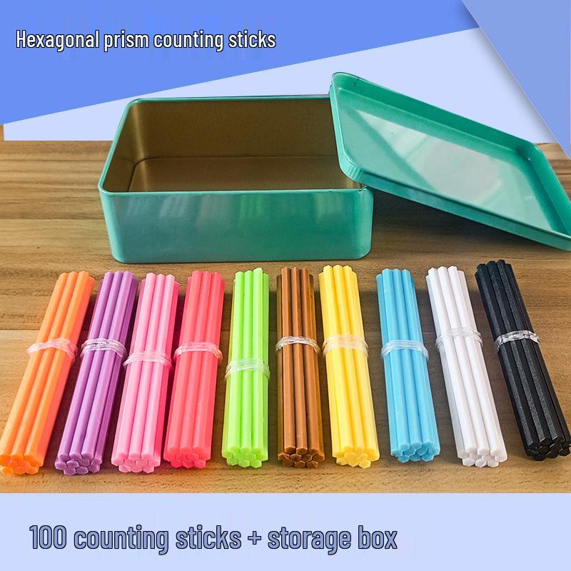 Hexagonal Thickened Counting Sticks for Kindergarten and First Grade Mathematics