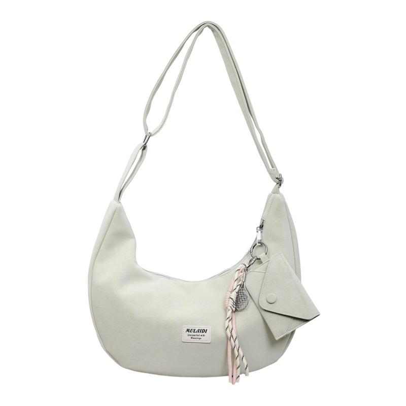 Casual simple large-capacity tote bag women's fashion versatile commuter shoulder messenger bag dumpling bag