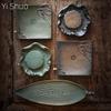 Ceramic Dry Bubble Tea Tray with Water Storage Drainage and Water Storage Dual-use Tray Teapot Holder Tea Sea Dry Bubble Tray