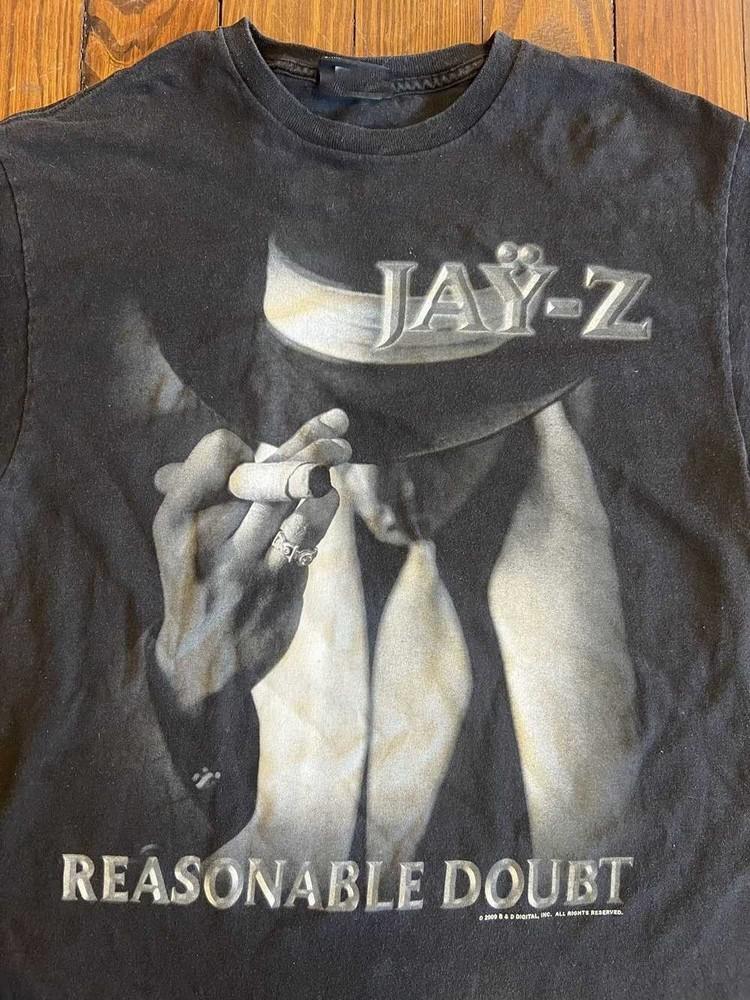 Jay-Z Rap Tees Jay-Z Reasonable Doubt Black Cotton S-5XL Shirt SN153 Unisex T-Shirt S