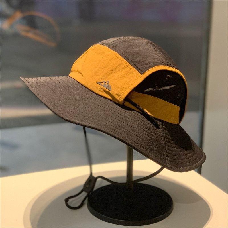 New hat women's quick-drying summer visor outdoor hat men's bucket hat travel shading mountaineering camp sun protection versatile