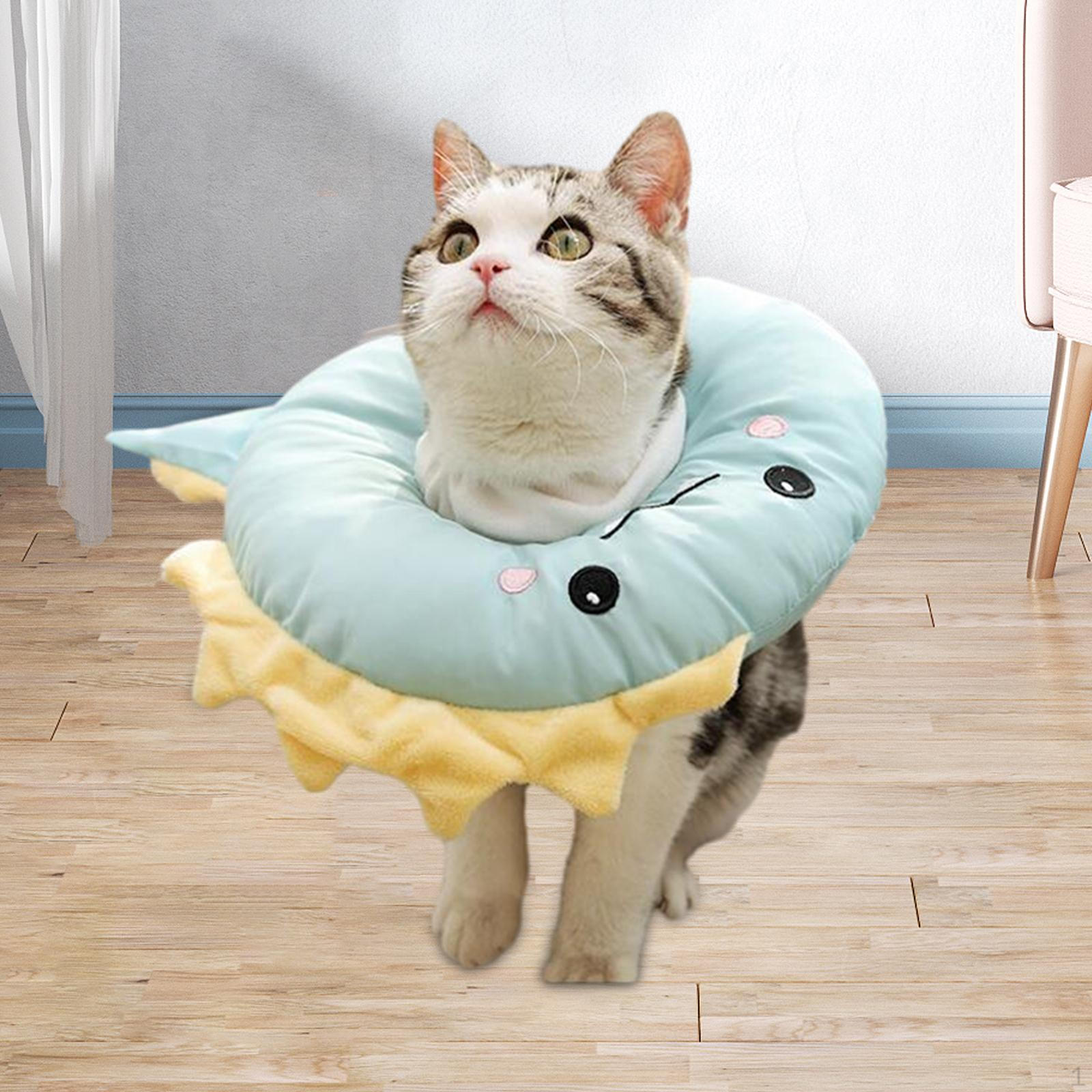 

Легкий ошейник для восстановления домашних животных, регулируемый против укуса, для стрижки котят и кошек