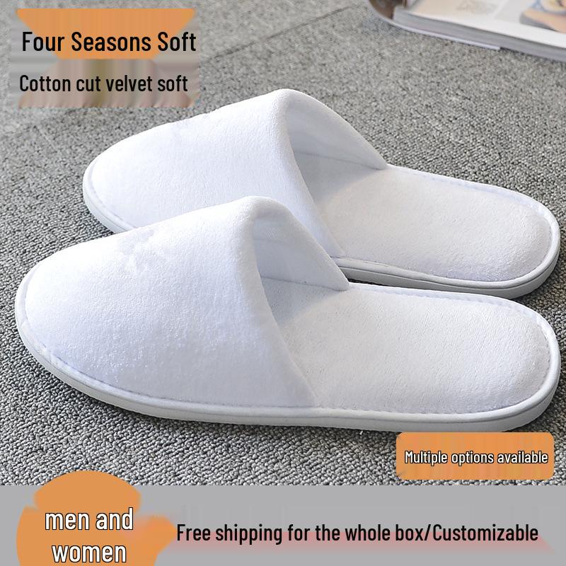 Disposable Coral Slippers for Hotels, B&Bs, Aviation, and Beauty Salons