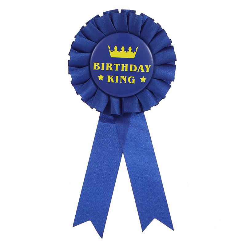 Birthday Sash & Crown Badge for Boyfriend or Husband Celebration - Party Decoration & Photo Props