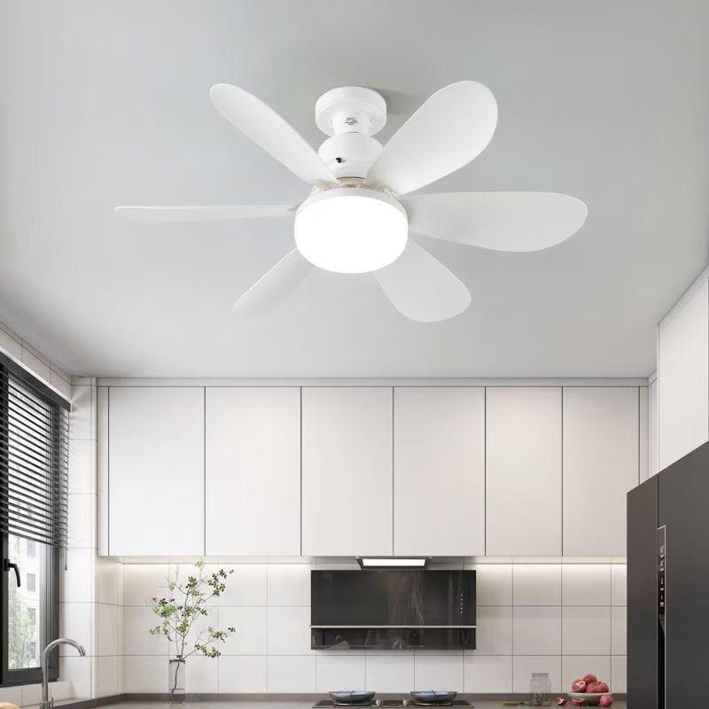 40W New Grained Ceiling Fan Light 20.5 Inches With Remote Control For Timed Ventilation And Heat Dissipation In Rooms