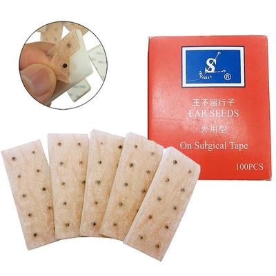500 Pcs Portable Vaccaria Ear Seeds Sticker Relaxation Massage Therapy Needle Patch Auriculotherapy Vaccaria Weight Loss Slim