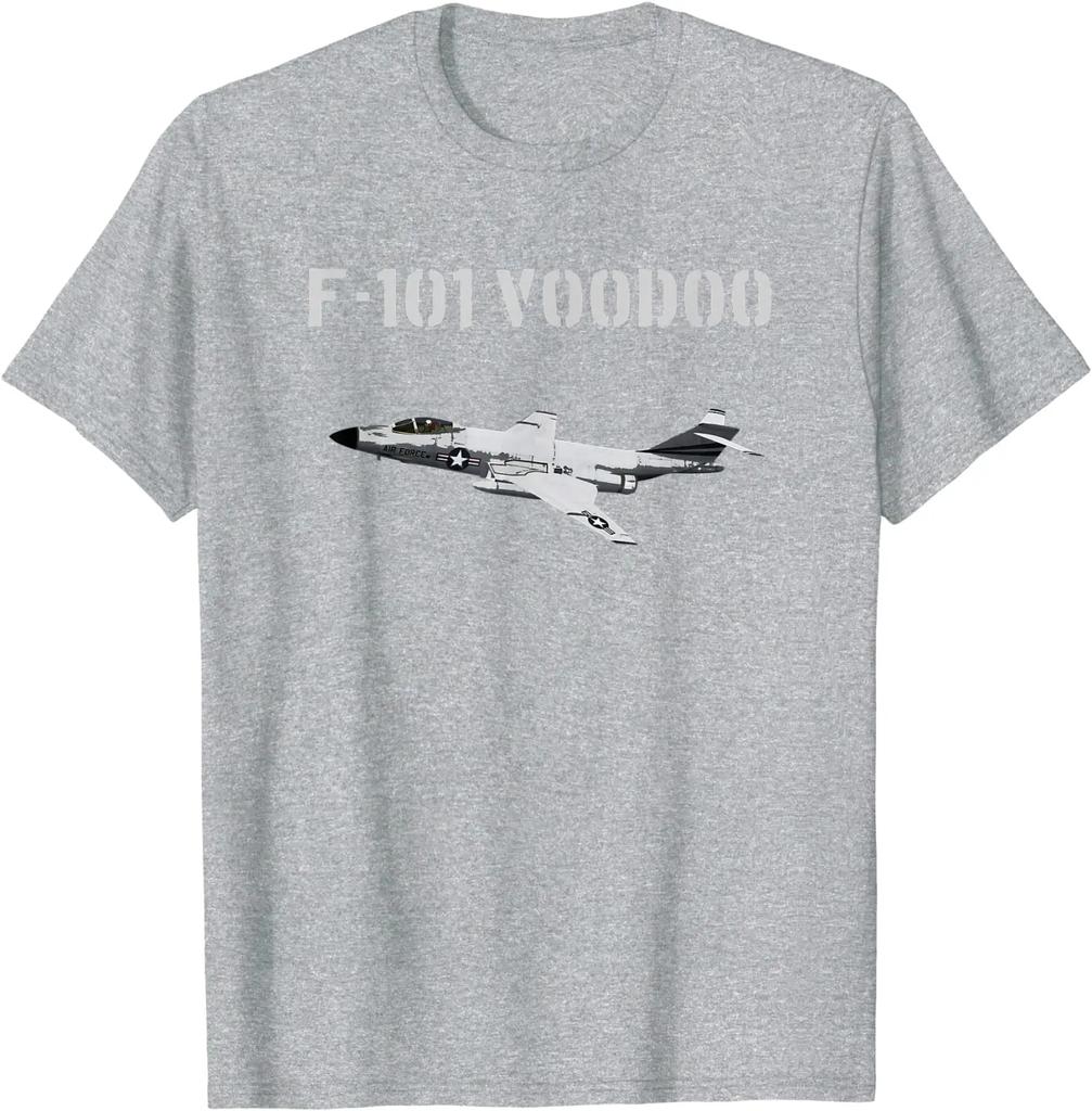 F101 VOODOO T SHIRT Jet Fighter Plane Unisex TShirt Short Sleeve Casual 100 Cotton ONeck Summer Tees