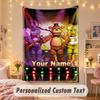 Benutzerdefinierte Personalisierte Wandteppich, Five Nights at Freddy’s Druck Benutzerdefinierter Name Text Wandkunst zum Aufhängen für Schlafzimmer
