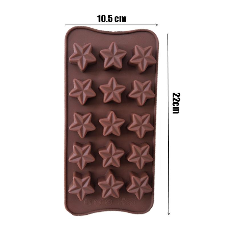 Cake Baking Molds High Temperature Resistant DIY Cookie Mold Christmas Shaped Silicone Chocolate Mold