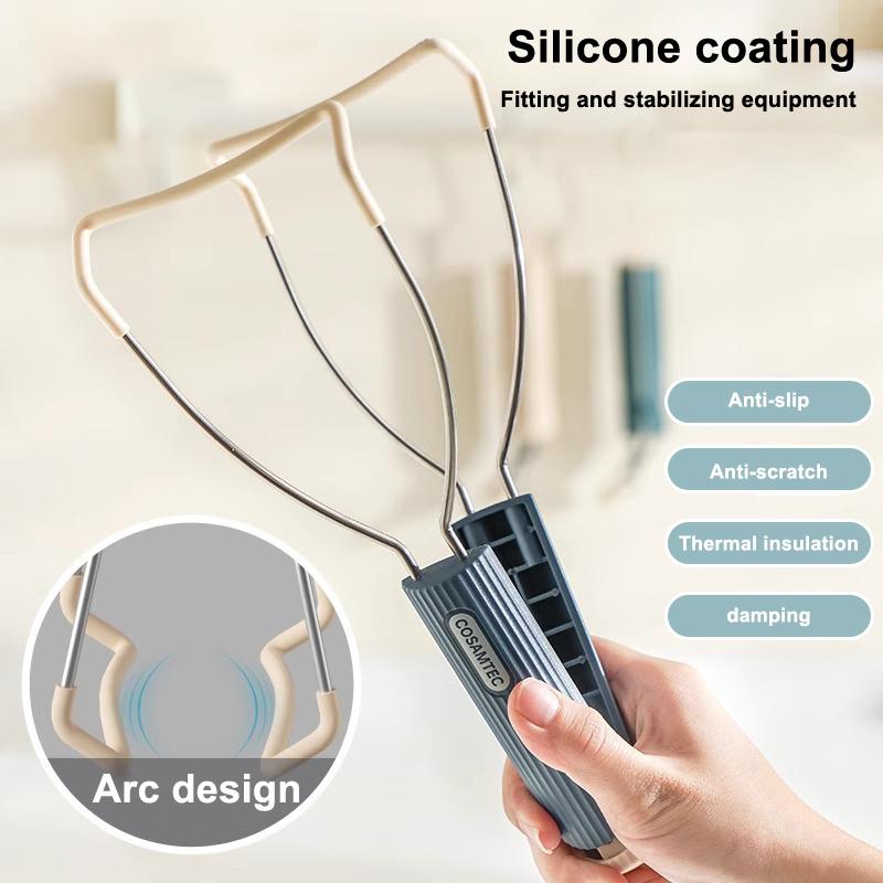 Non-slip Anti Scalding Clip Meal Bowls Tongs Silicone Plate Dish Pot Holder Lifter Gripper Durable Kitchen Accessories Gadget