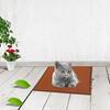 Pet Feeding Mat Silicone Waterproof Dog Cat Food Pad Non-Stick Raised Edge Washable Dishwasher Safe Cold Resistant Coffee Color
