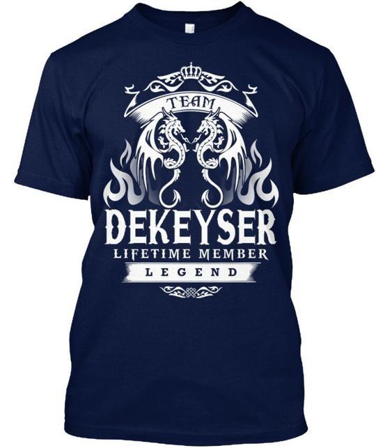 Футболка Team Dekeyser Член Легенды На Всю Жизнь Сделано в США Размер от S до 5XL M