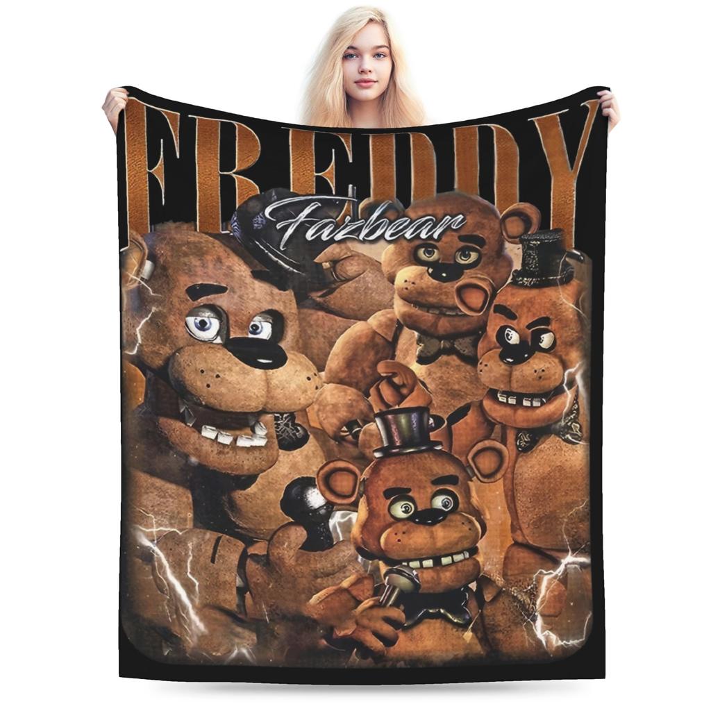 Super Soft Springtraps Fnaf Throw Blanket Premium Flannel Fleece Lightweight Bed Blanket Cozy Fluffy Blankets All Season Use