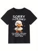 Funny Terrible 70s Duck Graphic TShirt Crew Neck Tee for Unisex WOMEN Casual Humorous VintageInspired Design Unisex Clothing