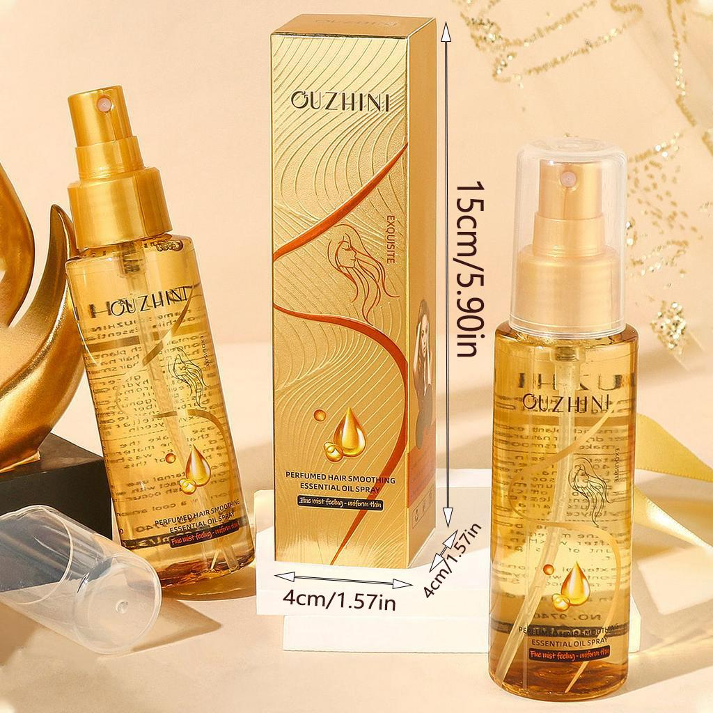 Spray Olio Essenziale Essenziale per la Cura dei Capelli Profondamente Nutriente - Aumenta la Lucentezza, Ripara i Danni, Profumo, Portatile meno