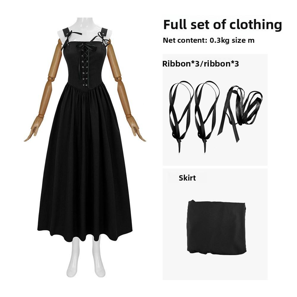 Renaissance Woman Dress With Spandex Fabric For Fantasy Role Play Cosplay
