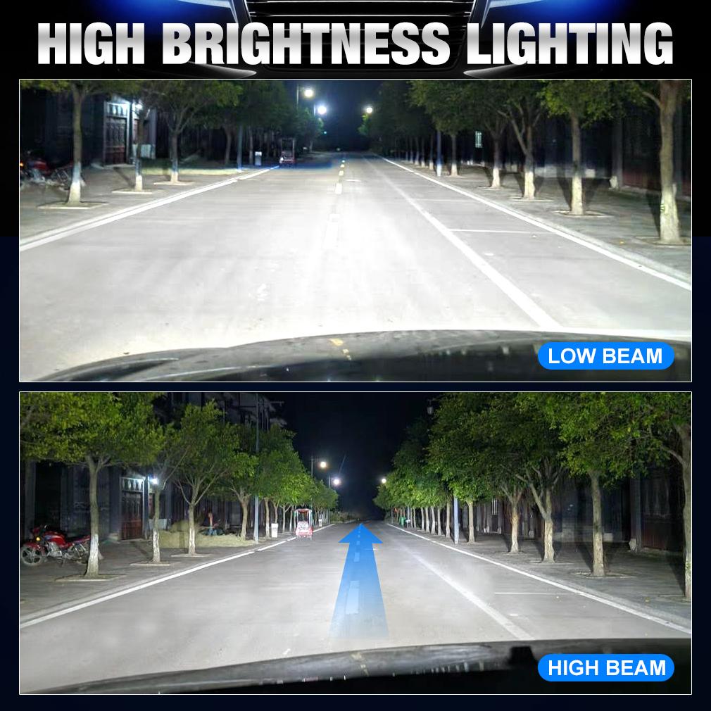 2Pcs Canbus H4 LED Headlight Bulbs High Low Beam 30000LM Car Motorcycle Lights 24pcs 3570 CSP Turbo Led Diode Lamps Auto Moto Headlamp 12V 6500K