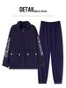 Women's Casual Autumn/Winter Pure Cotton Warm Long-Sleeve Two-Piece Sports Suit