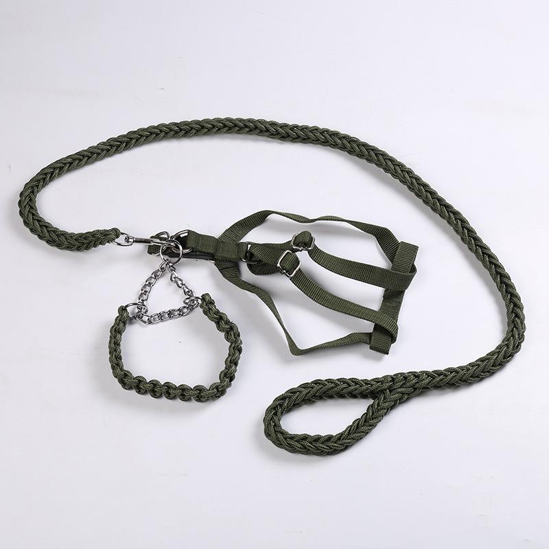 

Dog leash Adjustable dog leash Medium and large dog bite-resistant and explosion-proof dog leash Pet supplies Medium-20kg or less зелёный