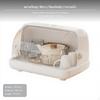 2Tier Mug Organizer Rack, Particleproof Draining Tray, Desktop Storage Box