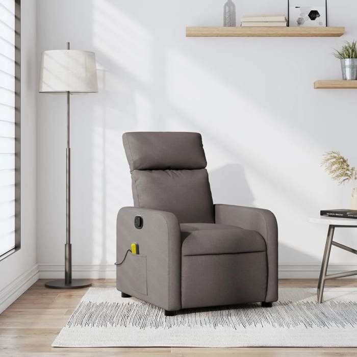 VidaXL Reclining Massage Armchair, Chair with Footrest, Seat with Backrest and Armrests Living Room, Modern, 374181
