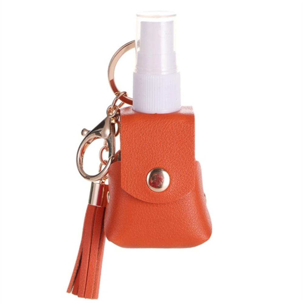1/6 stuks 1oz Handdesinfectiemiddel Houder Sleutelhanger PU Draagbare Navulbare Fles met Haak voor Buiten Kamperen Reizen Zak Lotion Opslag