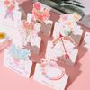 5Pcs Portable Cute Flower Thank You Card Three-Dimensional Bouquet Greeting Cards Birthday Greeting Card For Mother's Day Gift